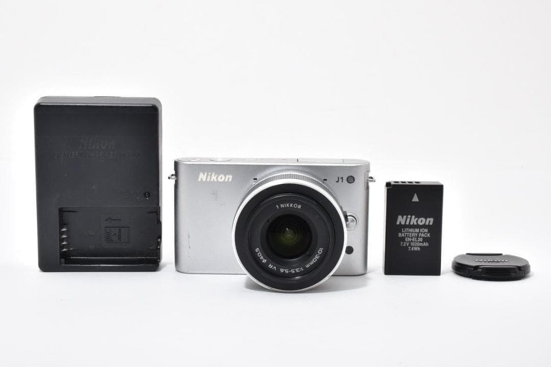 Nikon ニコン 1 J1 シルバー レンズキット ミラーレス一眼カメラ