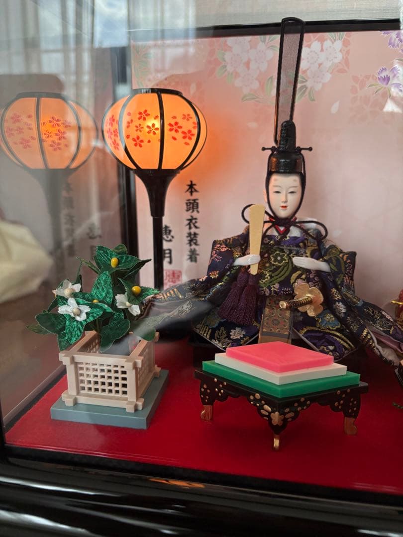 ★2024年2月購入★ひな人形★恵月人形本舗★ 花尽くし/金蘭衣装★