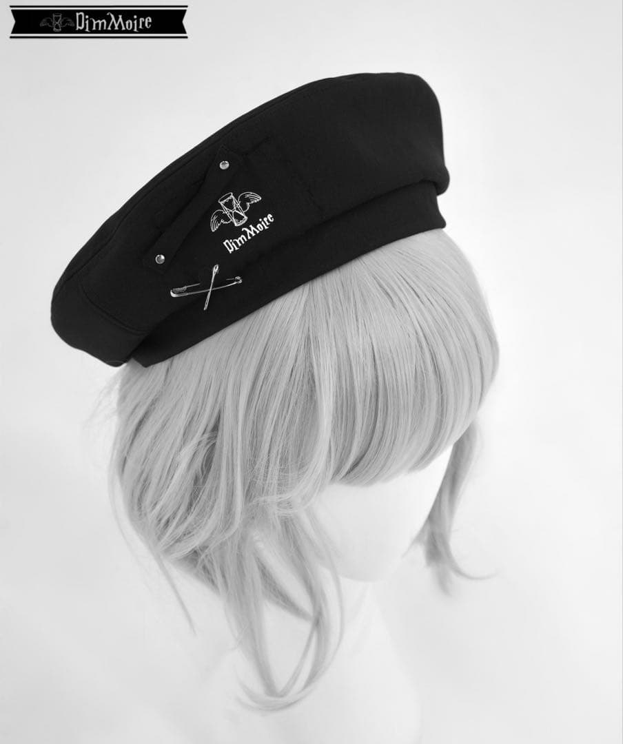 【〇】DimMoire 闘心ベレー帽 BLACK