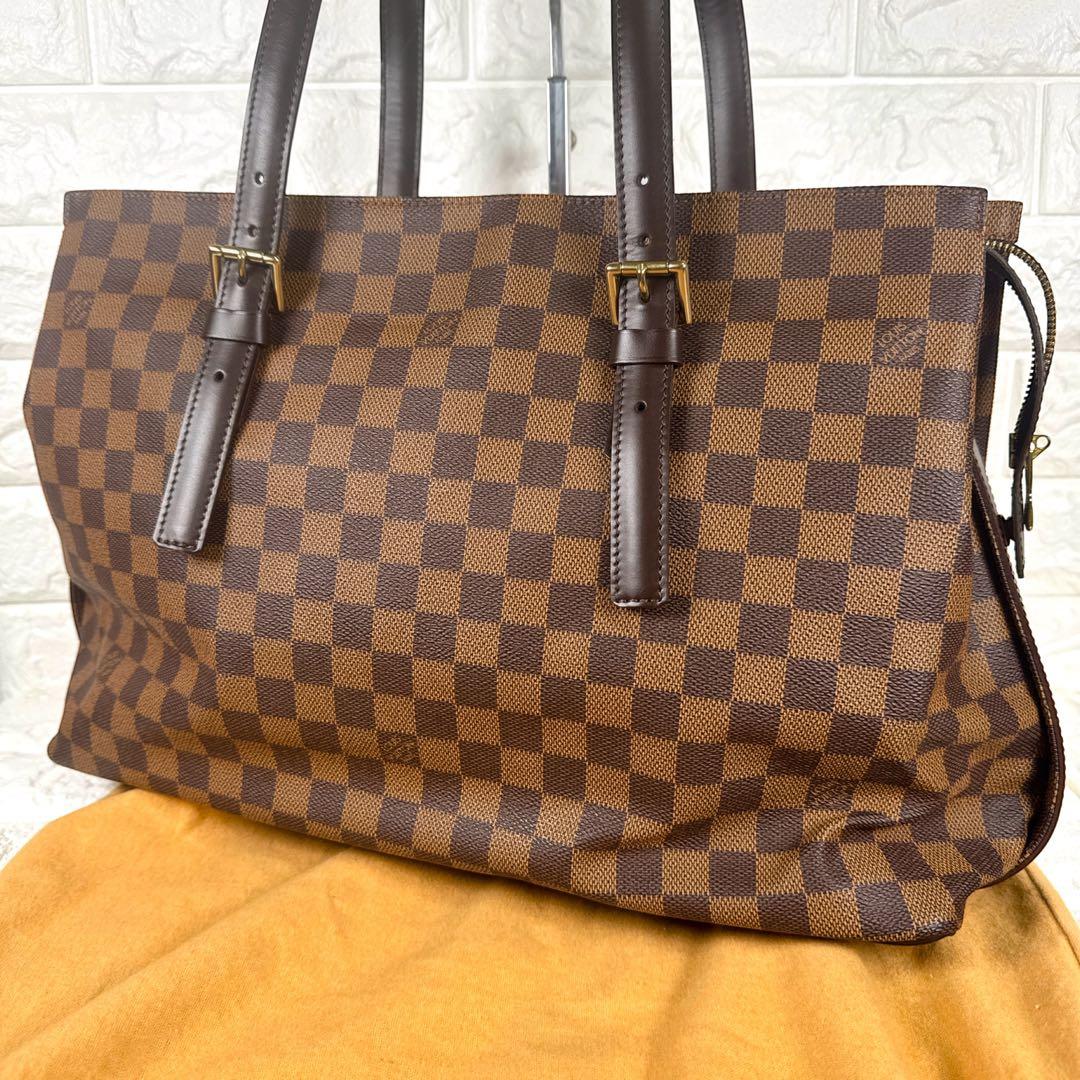 本物良品 ルイヴィトン ダミエ チェルシー ショルダートートバッグ