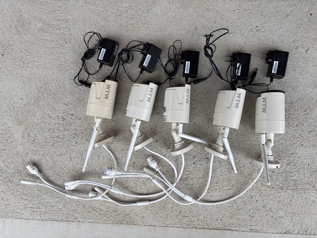 塚本無線 防犯カメラセット／5台＋録画機能付モニター/2TB/wtw eagle