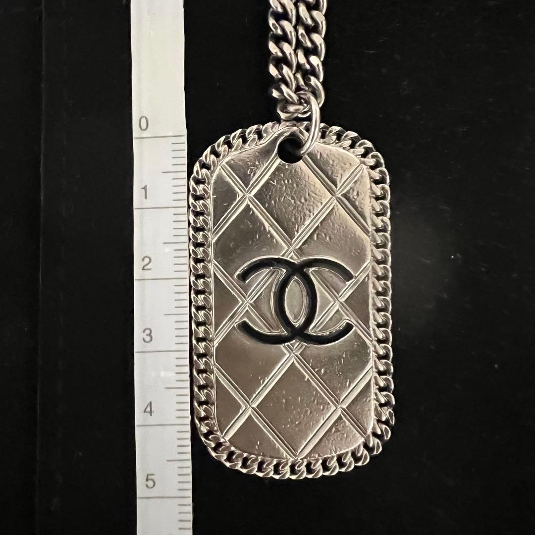CHANEL ロングネックレス　シルバー　ヴィンテージ