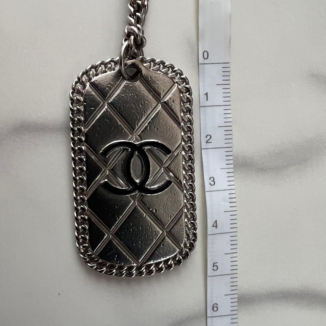 CHANEL ロングネックレス　シルバー　ヴィンテージ