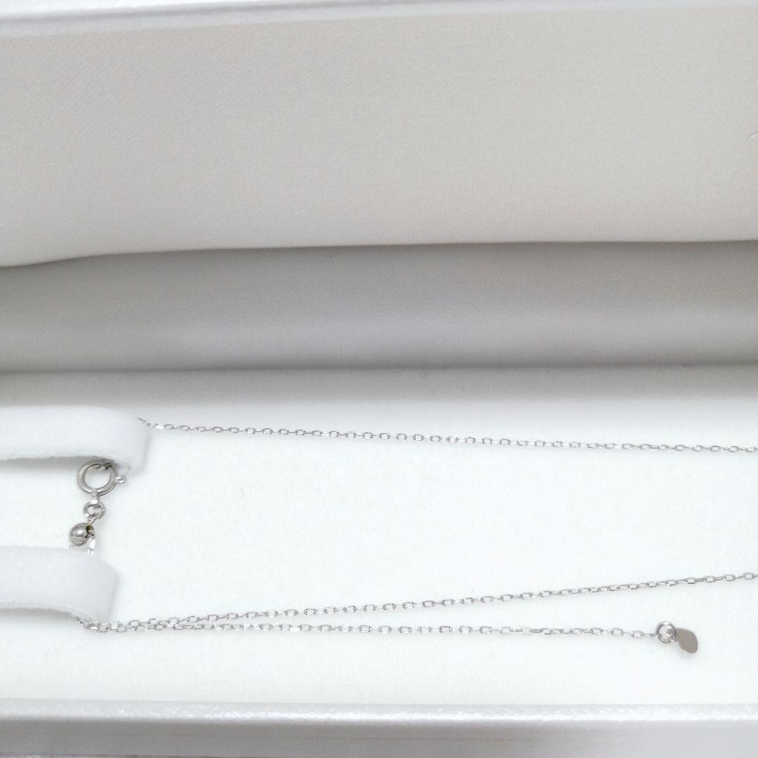 ●MJC ダイヤモンド プラチナ ホースシュー 馬蹄 ネックレス 45cm 三菱