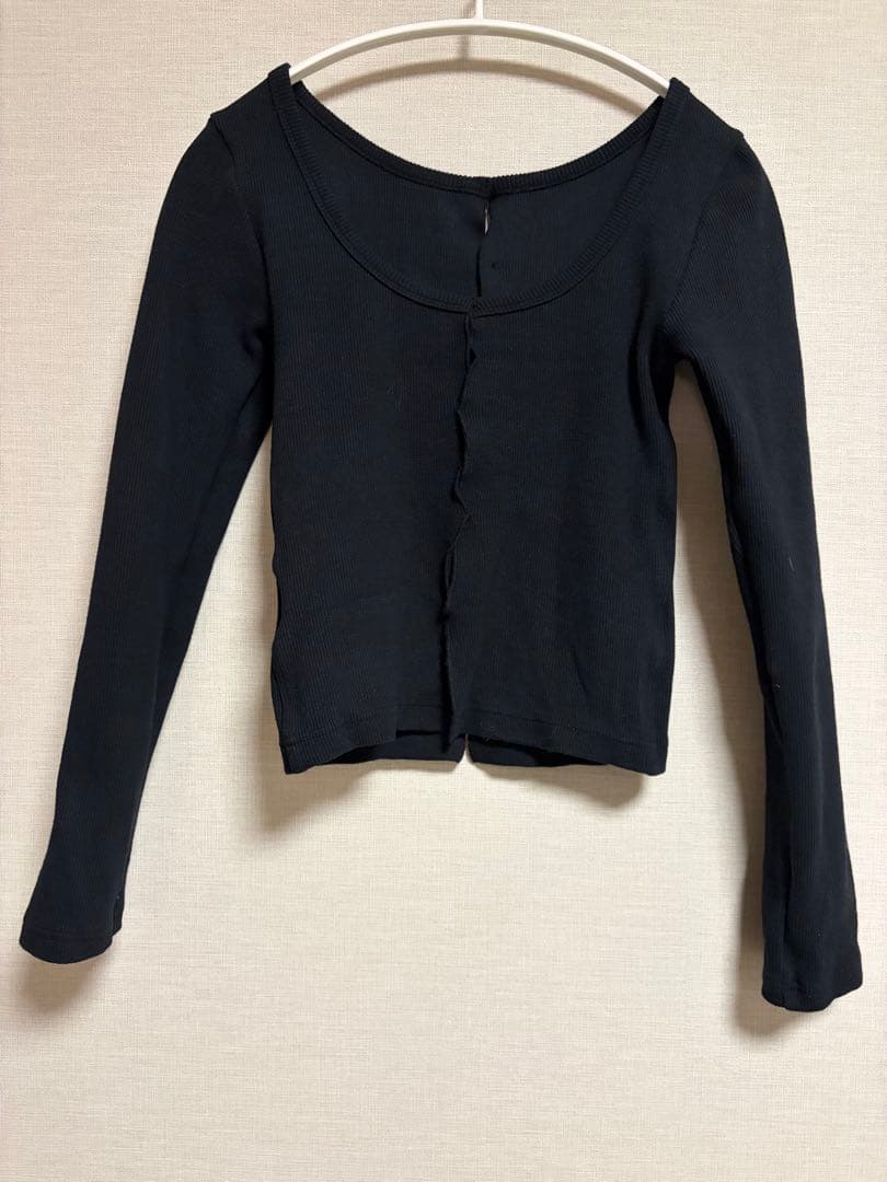 トップス SHISHIKUI holed topp BLACK