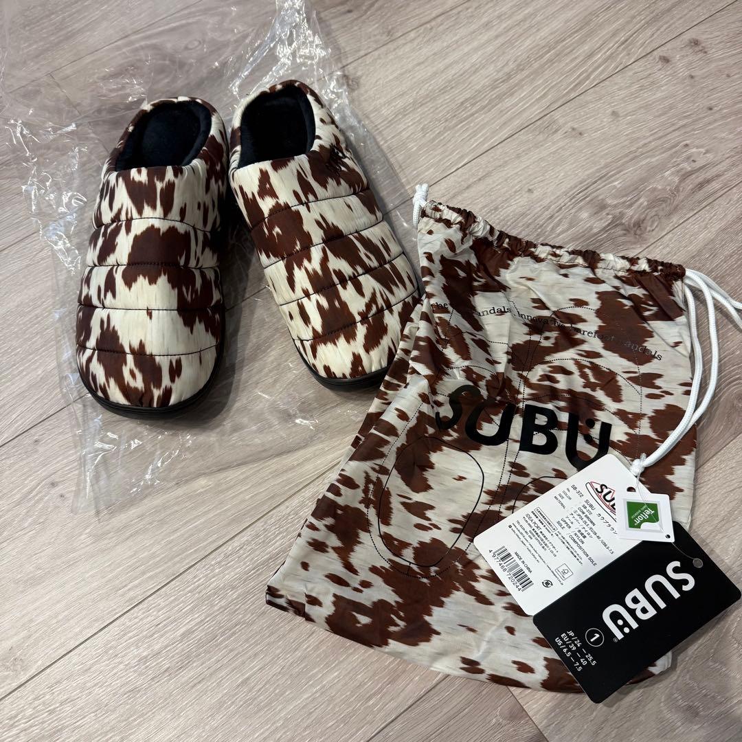 SUBU カウブラウン 24-25.5 未使用 サンダル アウトドア ダウン