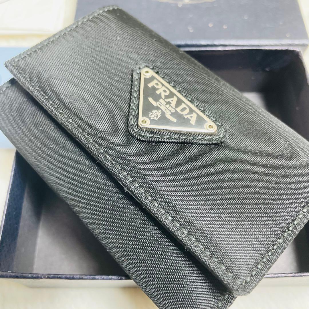 新品未使用　正規品　PRADA キーケース ナイロン ブラック 6連キーケース