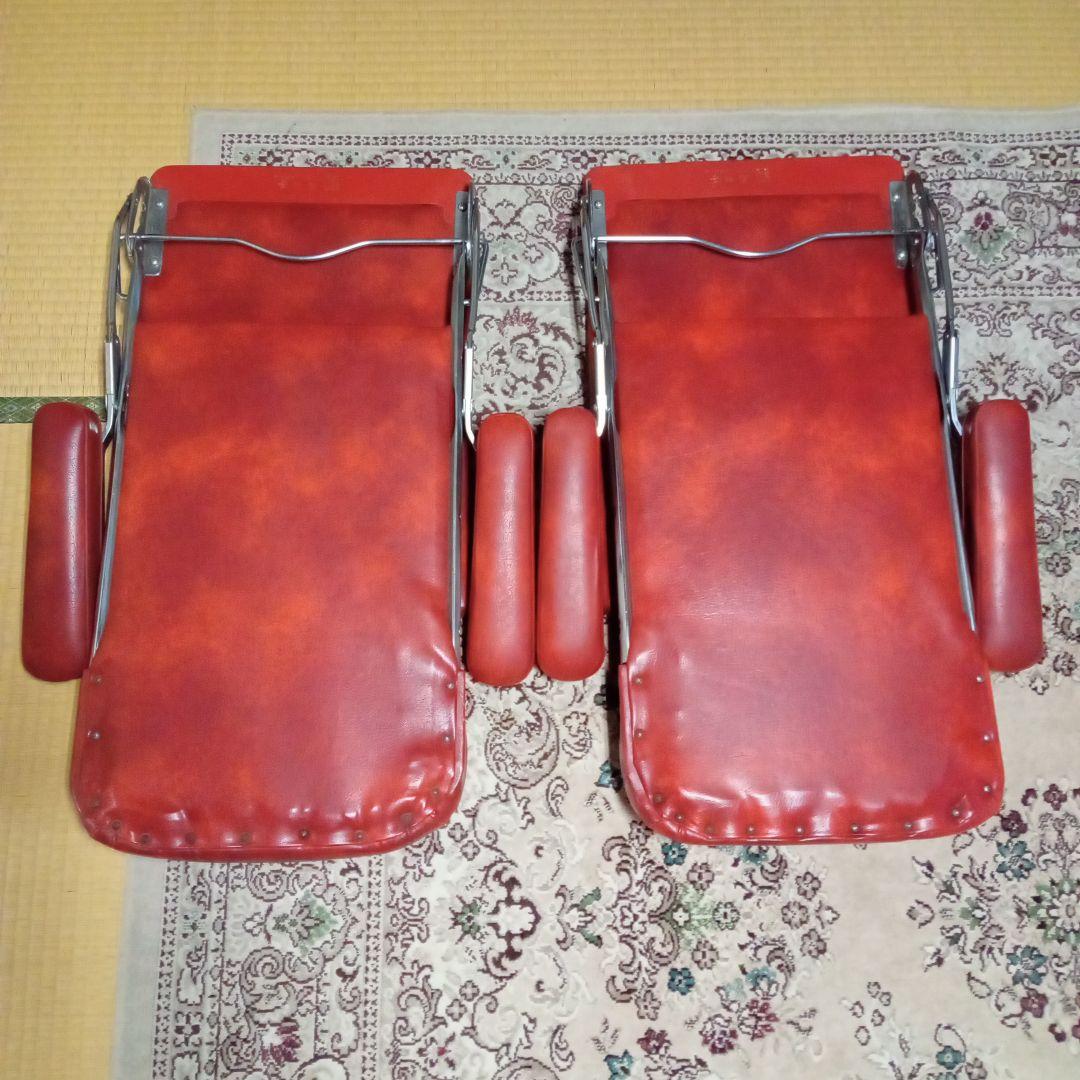 昭和レトロ　座椅子2個セット　E−412