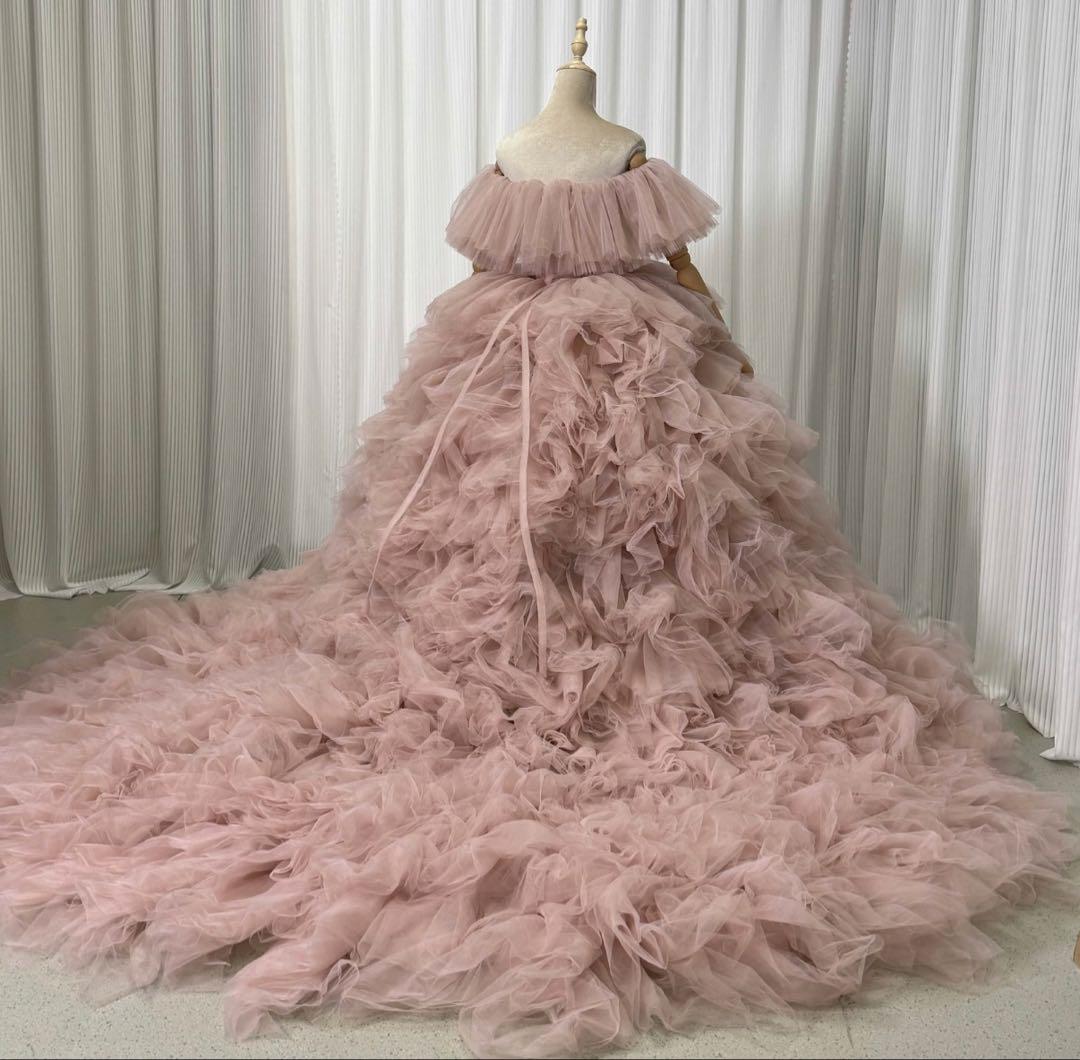 フリルドレス 3ways 取り外しオフショルダー もこもこ　ミリアロンドン風