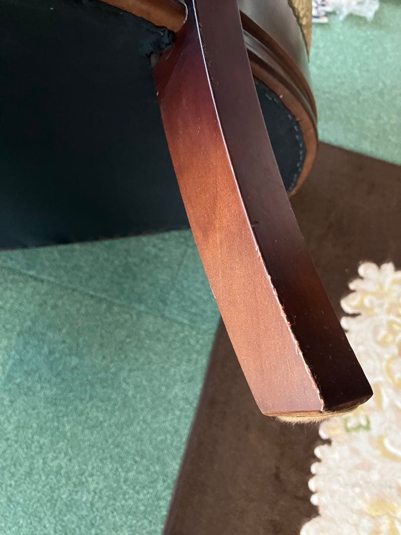 お値下げ　アンティーク　肘掛け　椅子1人掛け　英国風　家具の老舗マルニ　木工製