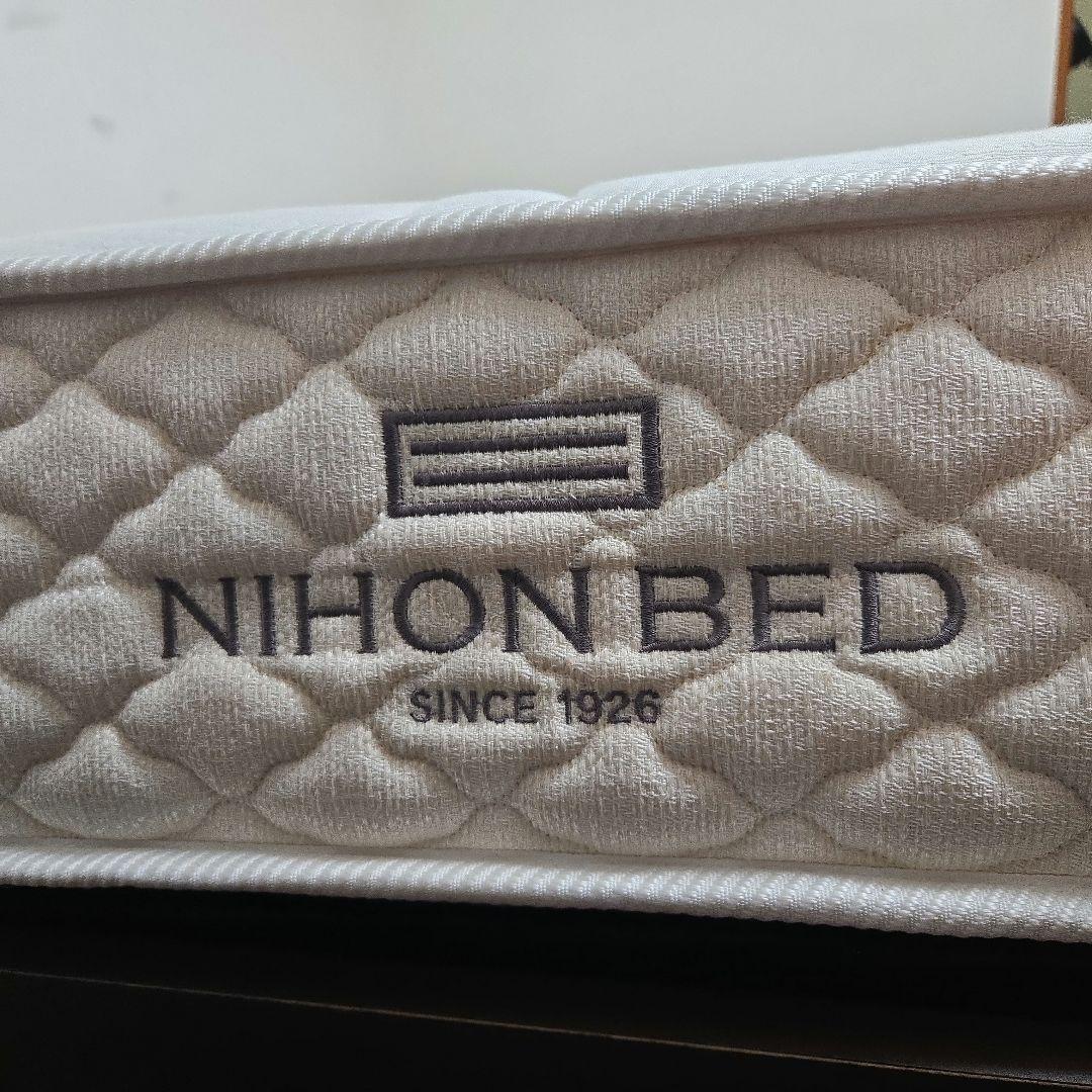 【値下げ中】ニホンベッド　セミダブル 　スプリングマットレス ＋ベッドフレーム