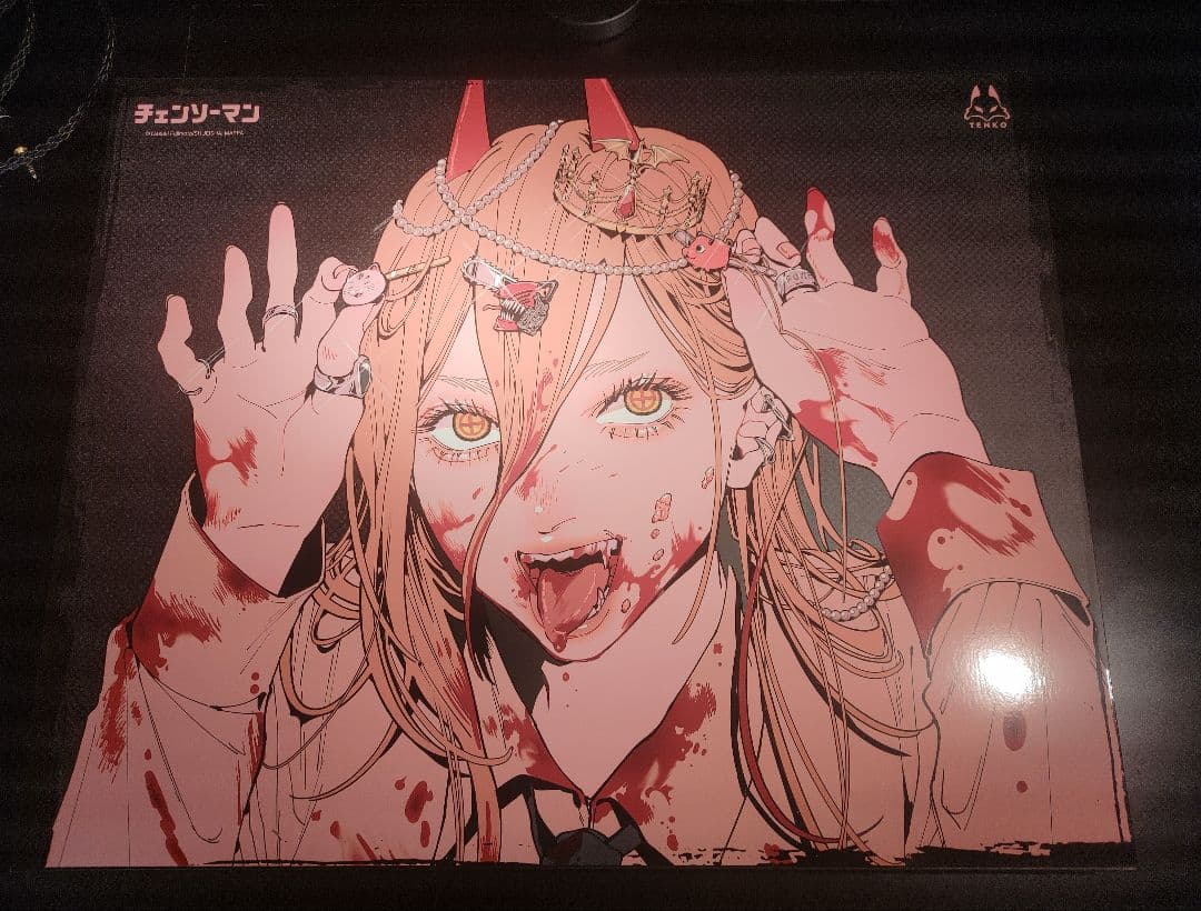 M*)様 Arbiter Studio チェンソーマン パワー ガラスマウスパッ