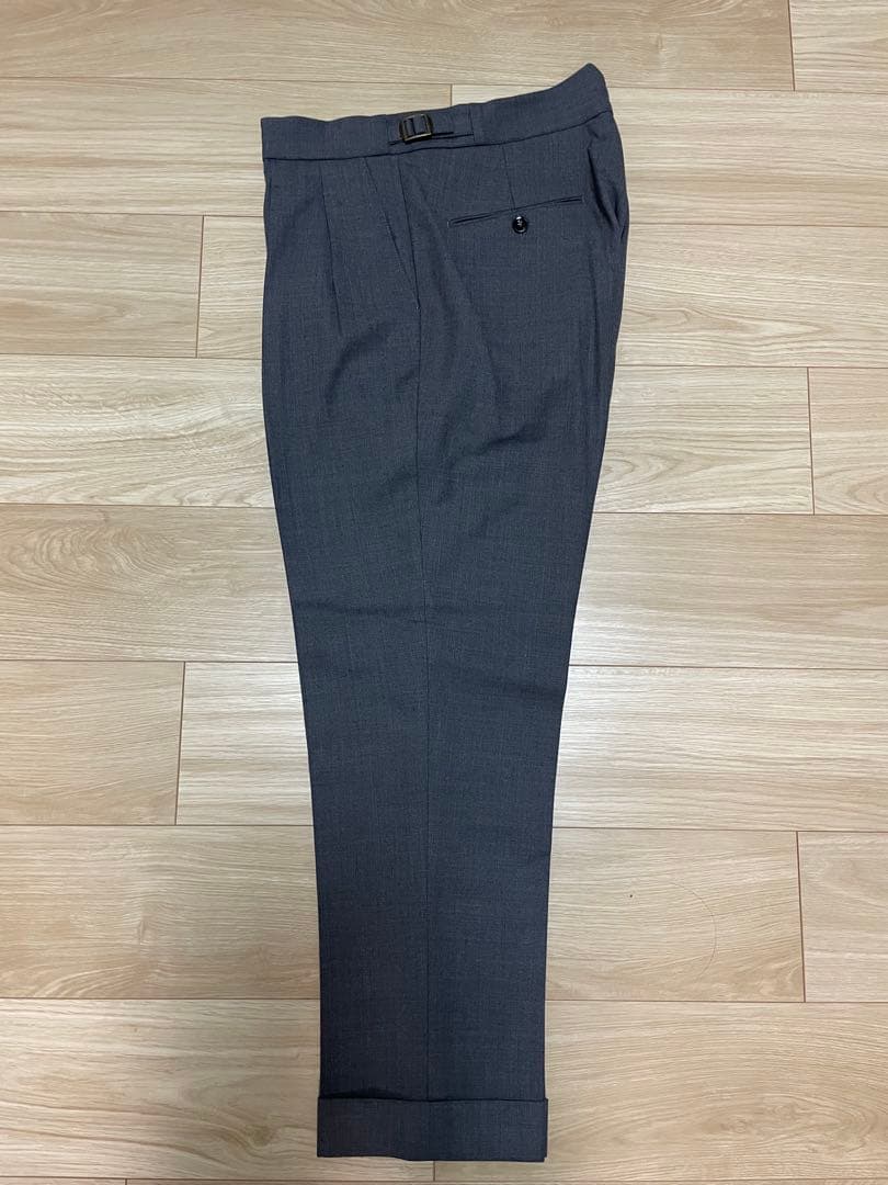 み*り様 BERWICH グレー ツープリーツスラックス