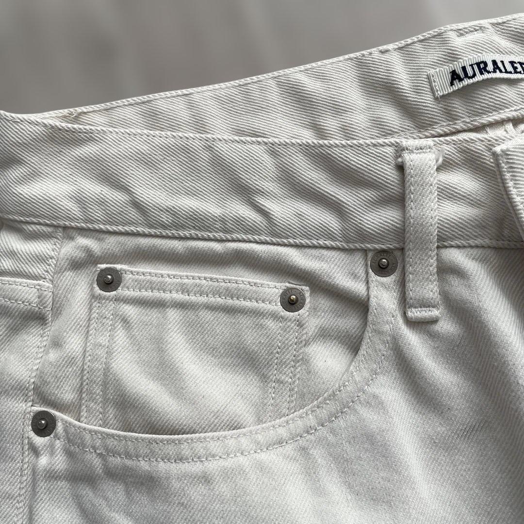 AURALEE オフホワイト5Pデニム