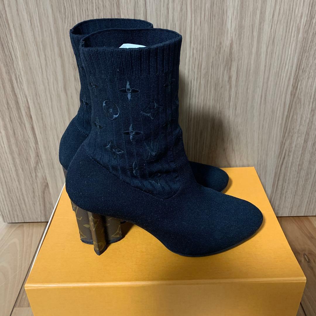 LOUIS VUITTON　シルエットアンクルブーツ　38