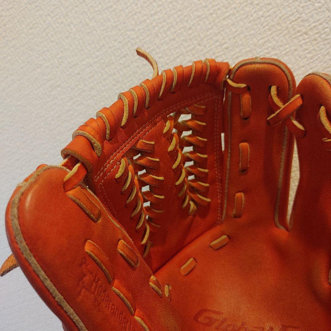ミズノ　グローバルエリート　硬式 オールラウンド　右投げ　オレンジ