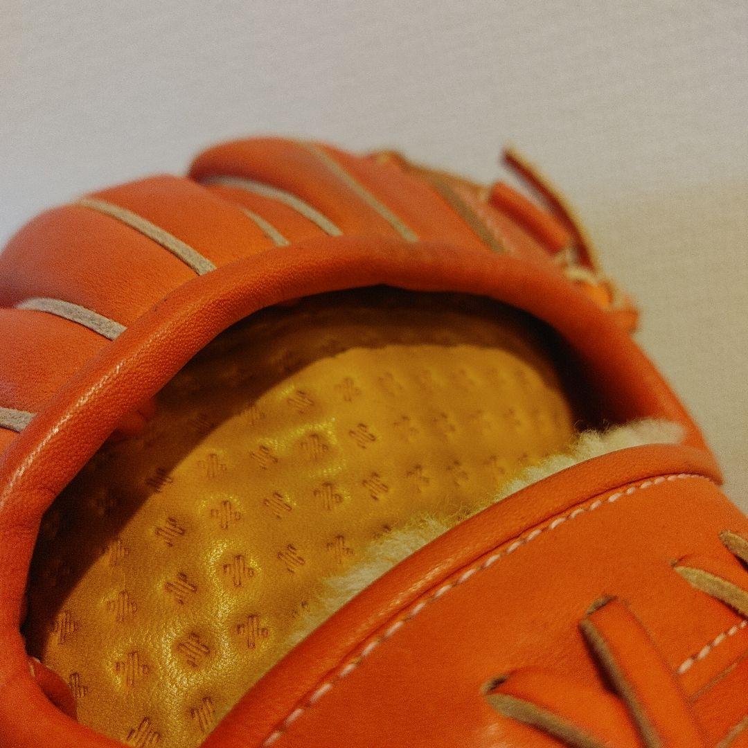 ミズノ　グローバルエリート　硬式 オールラウンド　右投げ　オレンジ