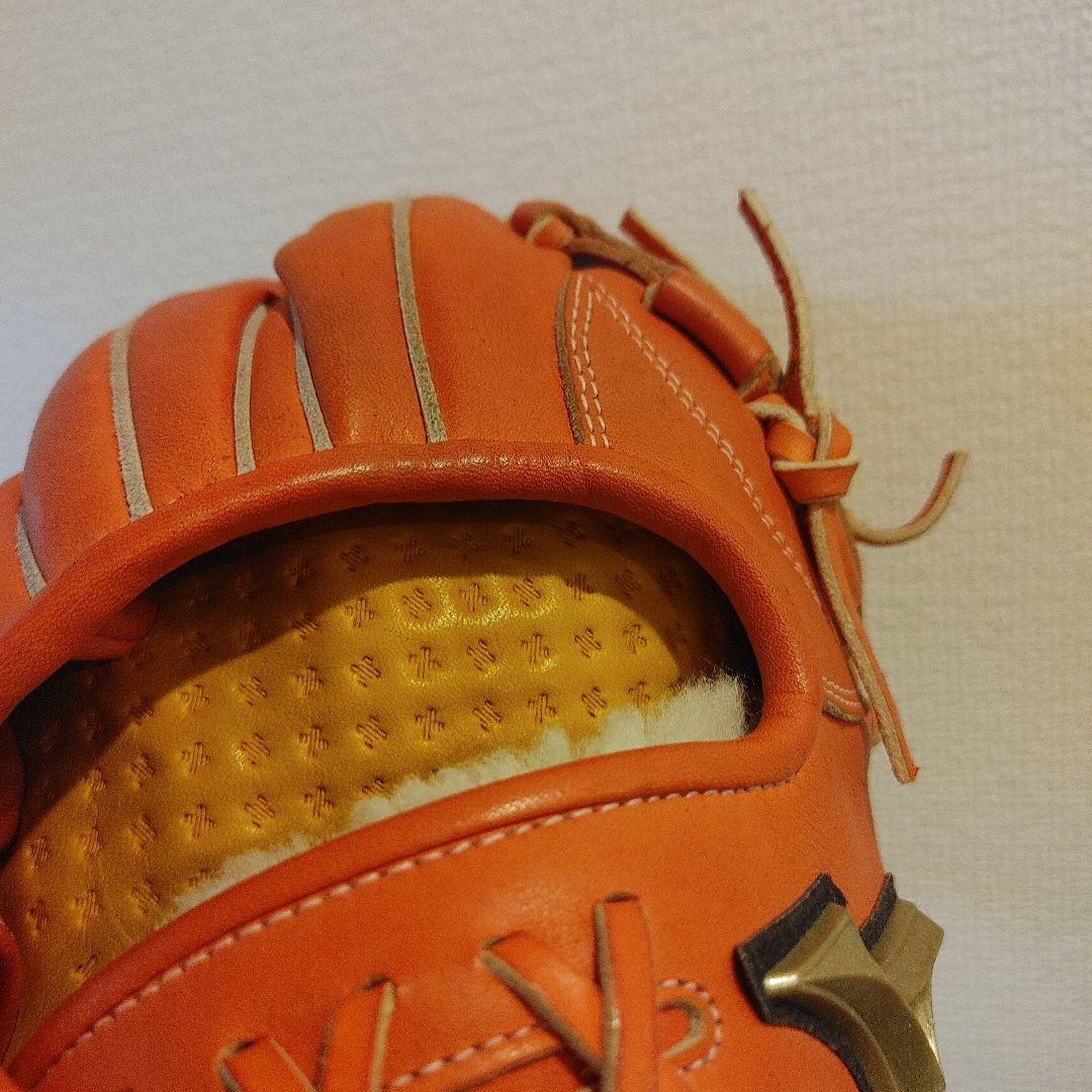 ミズノ　グローバルエリート　硬式 オールラウンド　右投げ　オレンジ