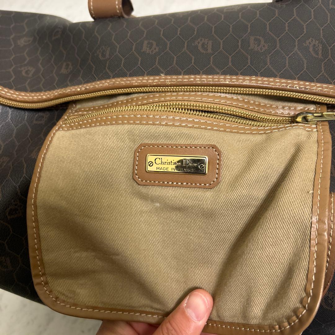 クリスチャンディオール ボストンバック ハニカム柄 PVC 大容量