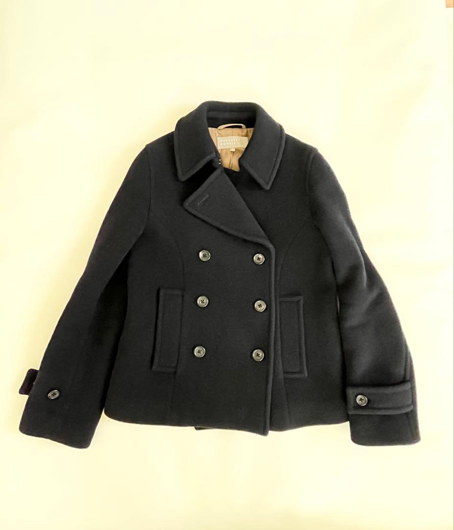 ＊マーガレットハウエル ウール カシミヤ ピーコート ショート ＊