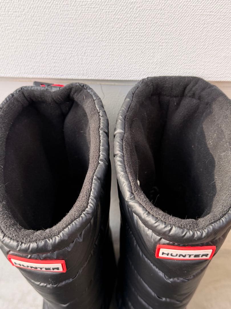 HUNTER ブラック スノーブーツ　25cm