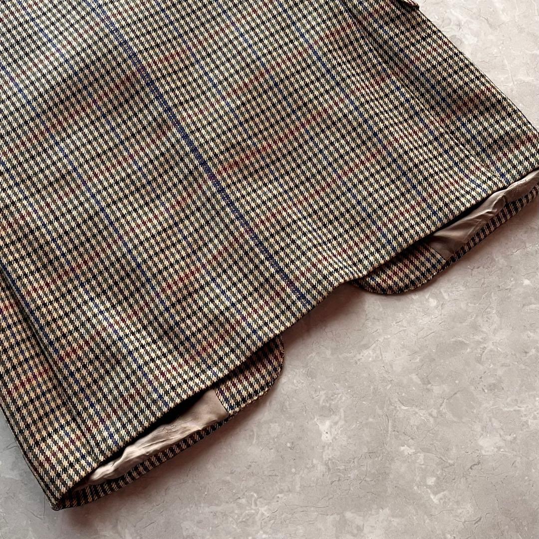 極美品☆アクアスキュータム テーラードジャケット M ガンクラブチェック 英国製