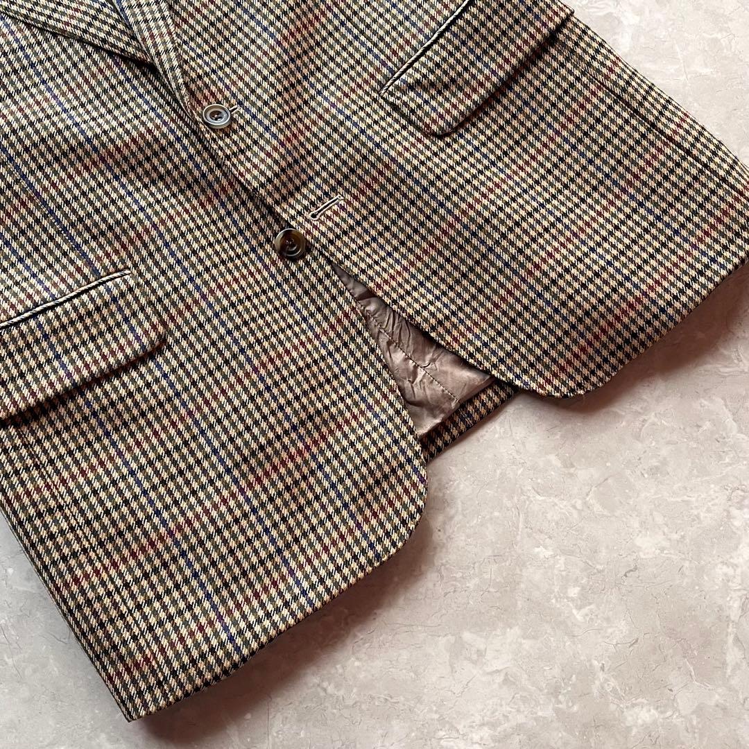 極美品☆アクアスキュータム テーラードジャケット M ガンクラブチェック 英国製