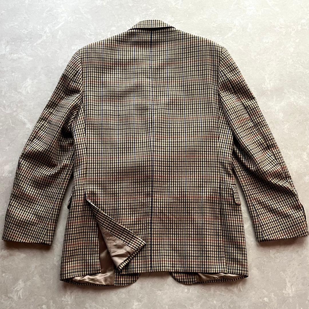 極美品☆アクアスキュータム テーラードジャケット M ガンクラブチェック 英国製