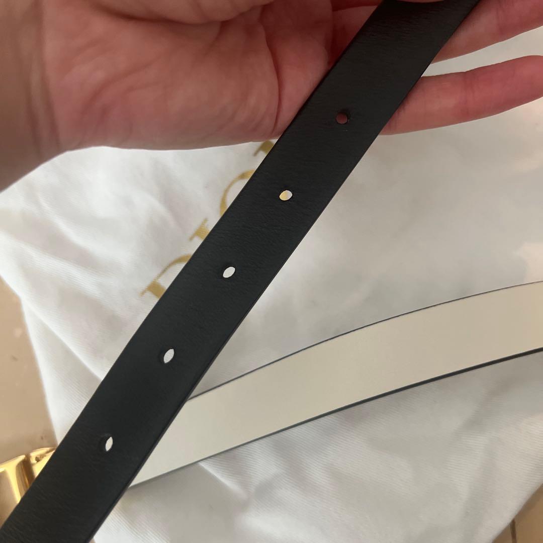 DIORリバーシブルベルト　黒✖️白