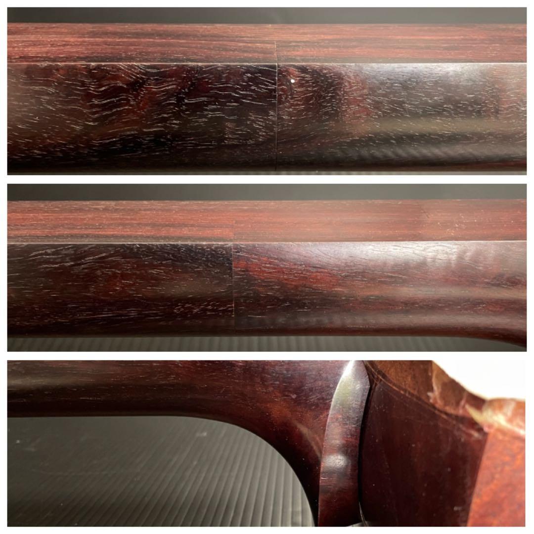 津軽三味線 紫檀 紅木製糸巻き 丸内胴 二本溝 軽量で扱いやすい 家紋入り