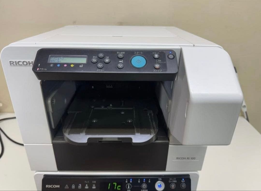 【美品】RICOH ri100 ガーメントプリンター　本体＋仕上げ機セット
