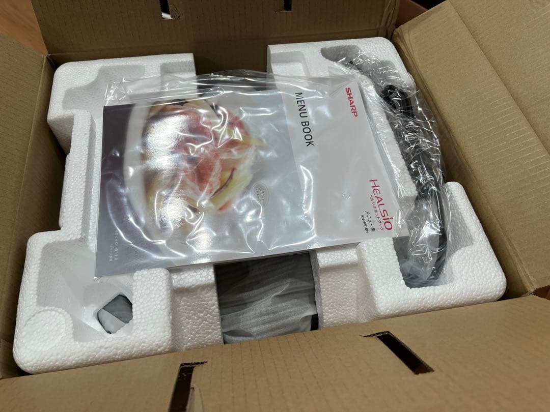 【未使用品】SHARP HEALSIO KN-HW16H-B 自動調理鍋