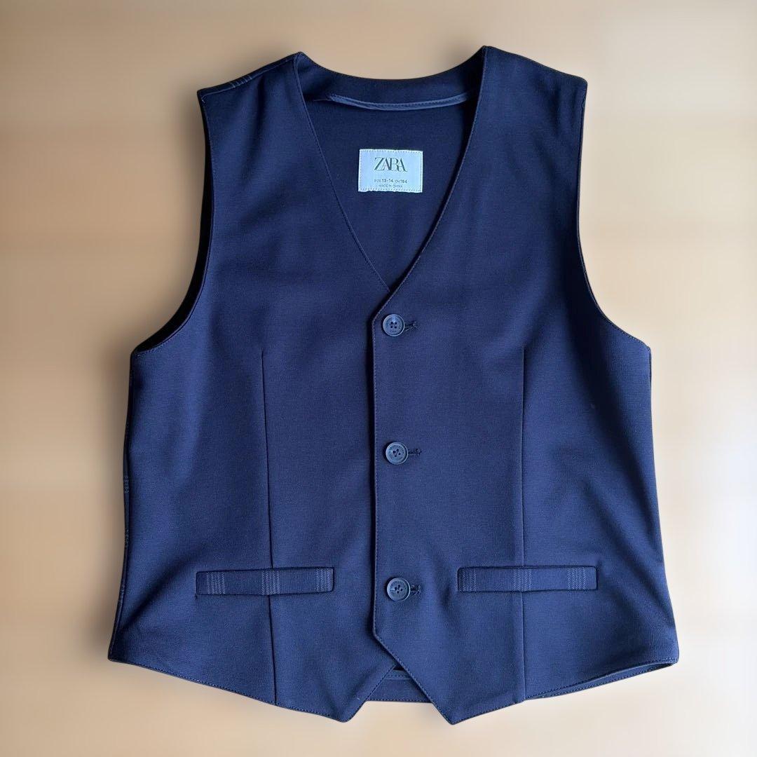 ZARA チェック柄スーツ3点セット13-14 164cm