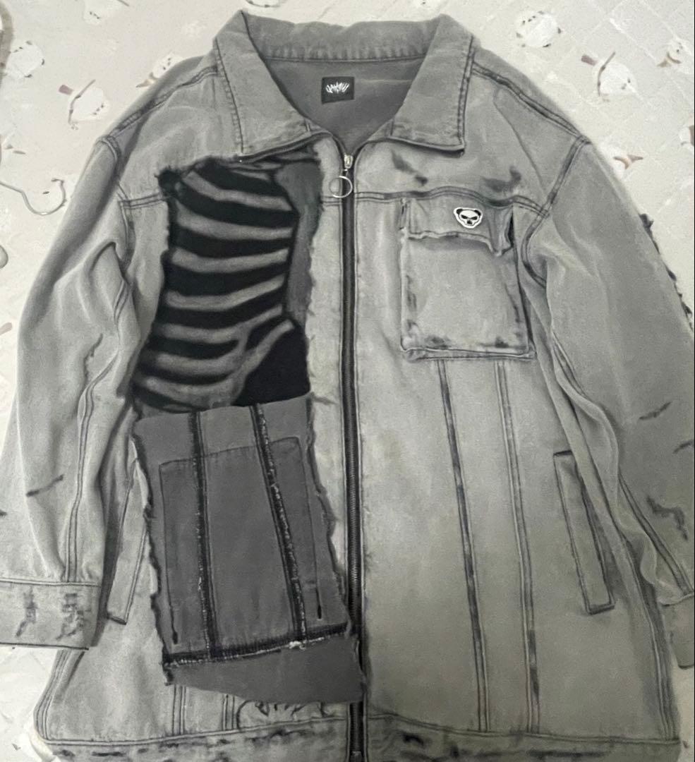 【即日発送】Gamchu ガムチュ 半壊卍壊デニム ジャケット