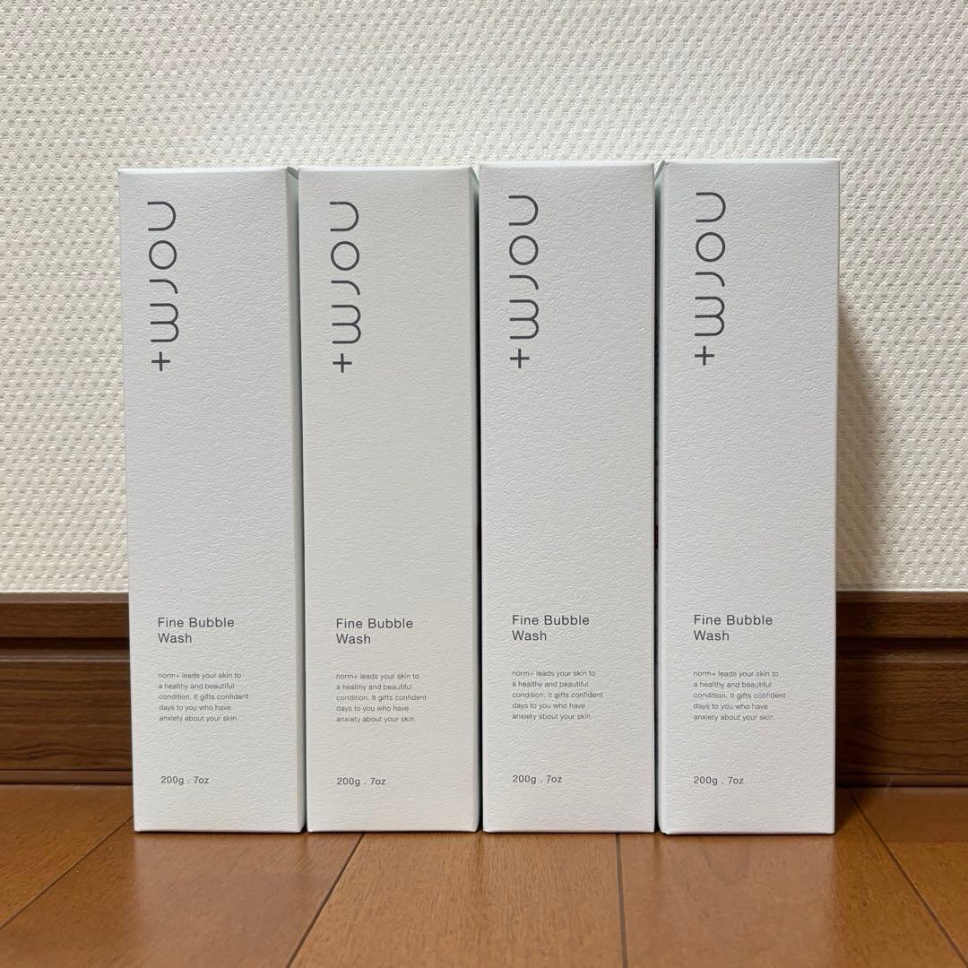ノームプラス　洗顔　ファインバブルウォッシュ　4本　愛沢えみりプロデュース