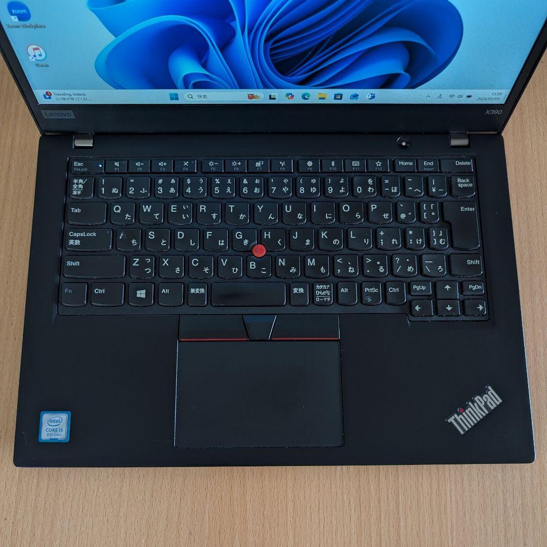 Windowsノート本体 Lenovo ThinkPad X390 i5-8265U 8G 256G