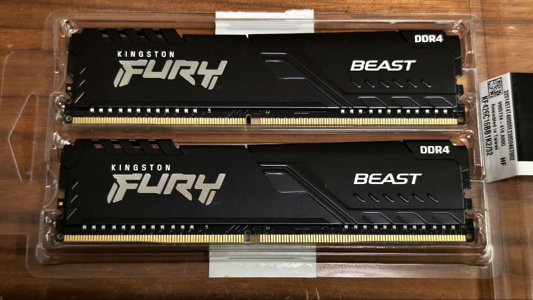 メモリー KINGSTON FURY BEAST 32GB DDR4 2666MHz