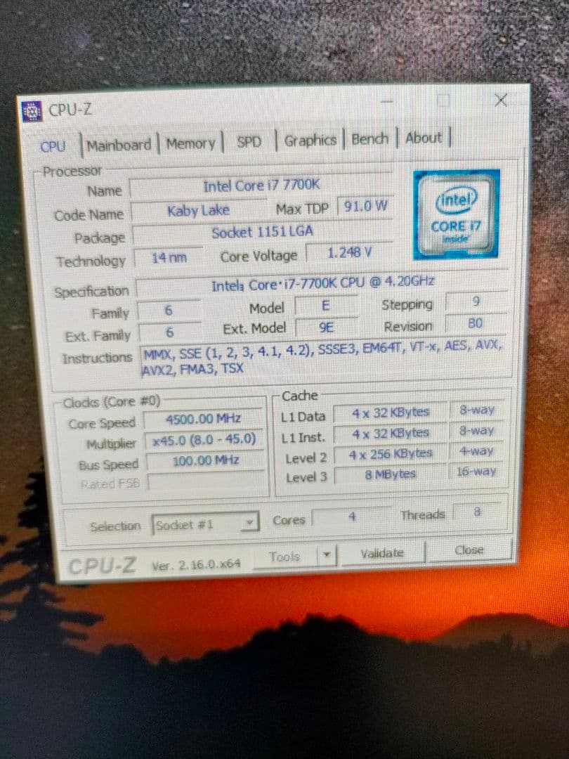 intel core i7-7700K LGA1151 デスクトップ用CPU
