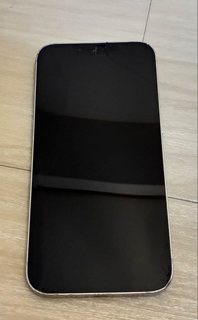 iPhone13 128GB 画面割れ 背面割れ有 カメラFaceID可