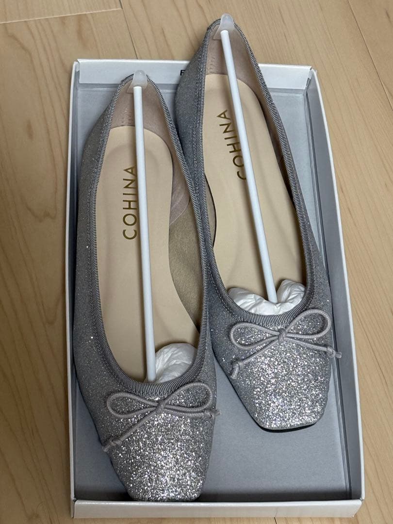 （新品）cohina スクエアトゥバレエシューズ
