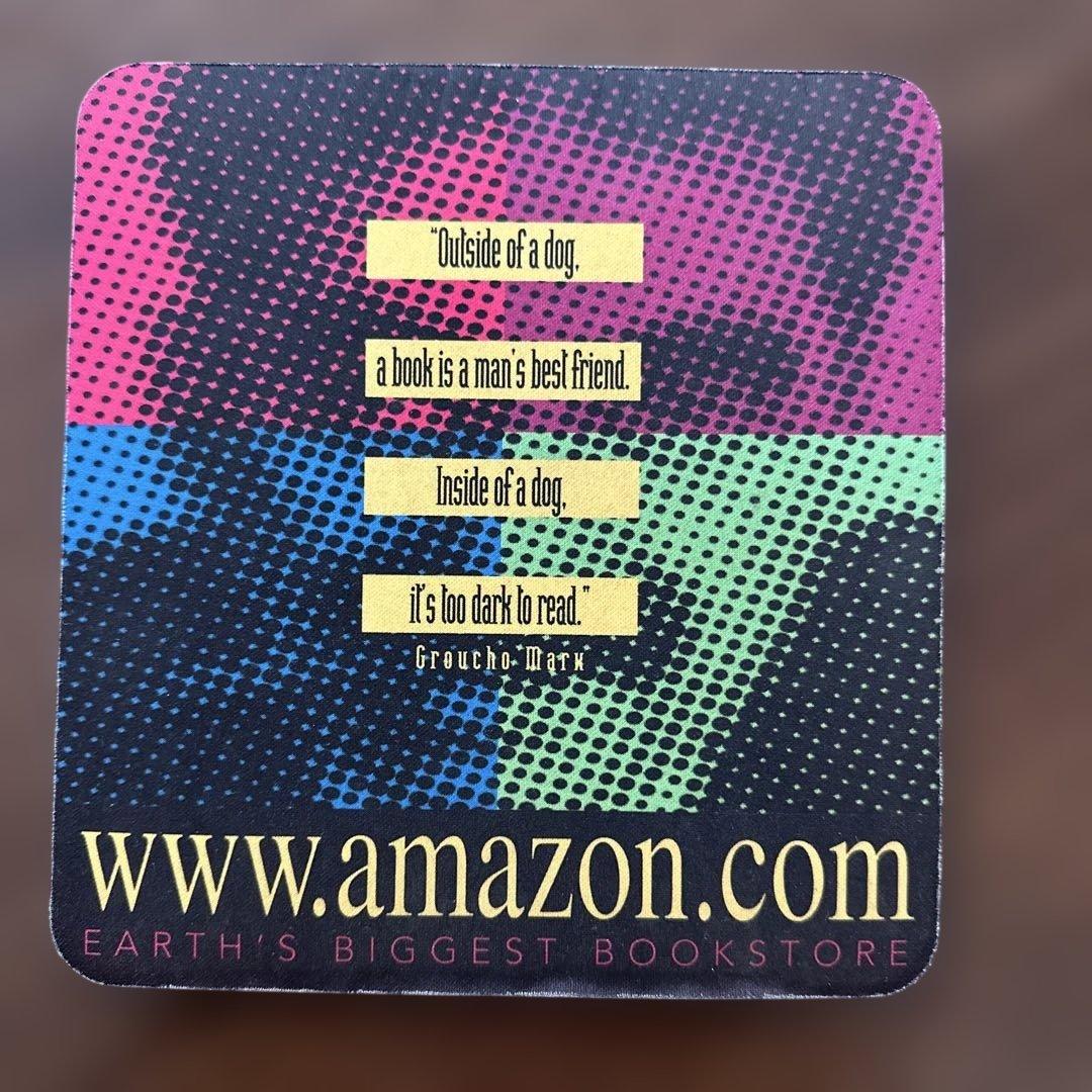 Amazonの初期顧客への御礼マウスパッド Groucho Marx 名言付き