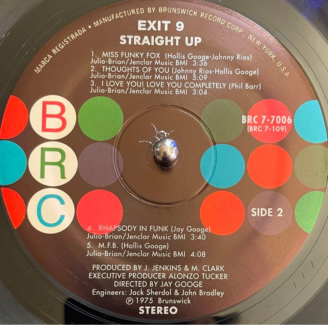 【LP】EXIT 9 / STRAIGHT UP ファンク・レアグルーヴ名盤