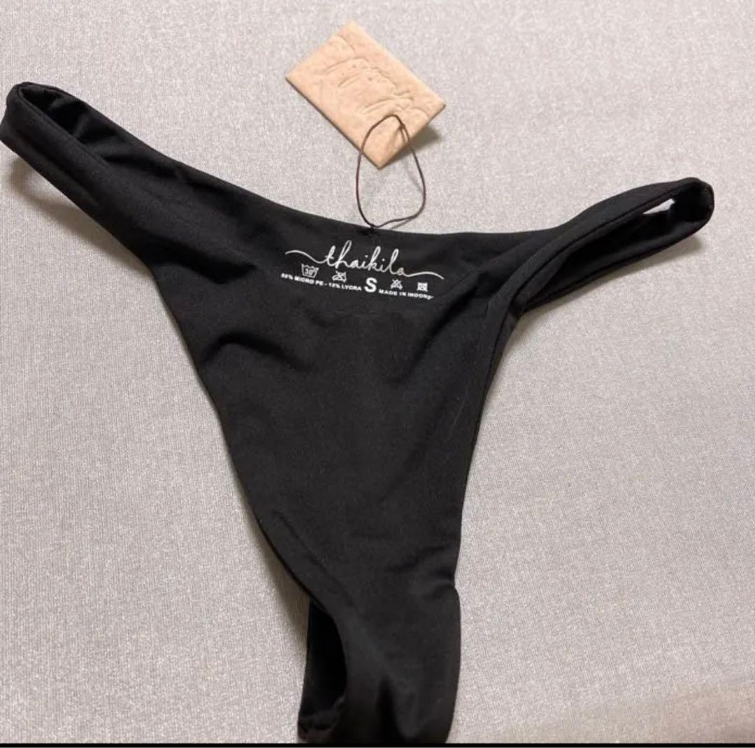 黒ビキニ　定価258USドル　未使用thaikila SCRIBBLE タグ付