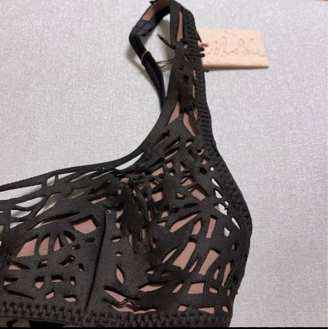 黒ビキニ　定価258USドル　未使用thaikila SCRIBBLE タグ付