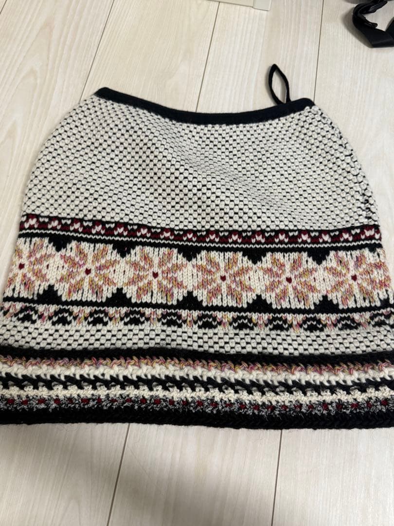 シャネル フェアアイル柄 ニットスカート