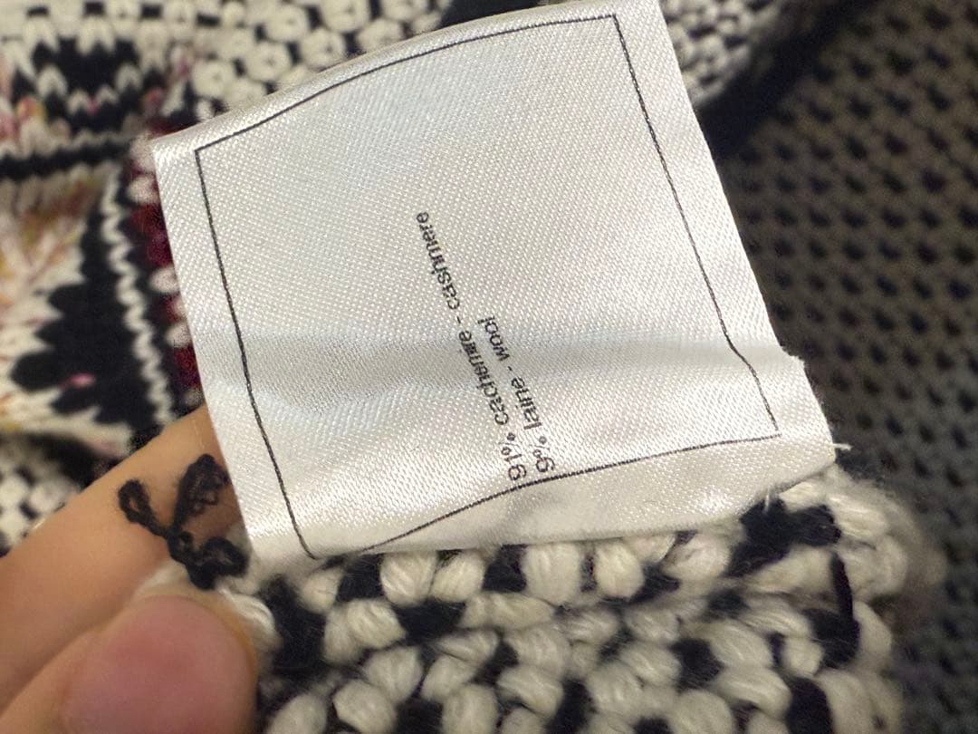 シャネル フェアアイル柄 ニットスカート