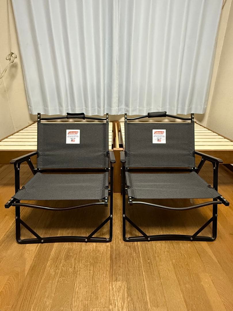 コールマン　ファイヤーサイドフォールディングチェア(ヘザーブラック) 2脚セット