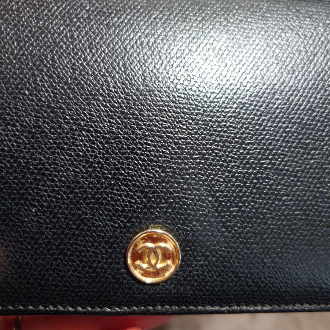 けーこ★CHANEL ブラック レザー 長財布