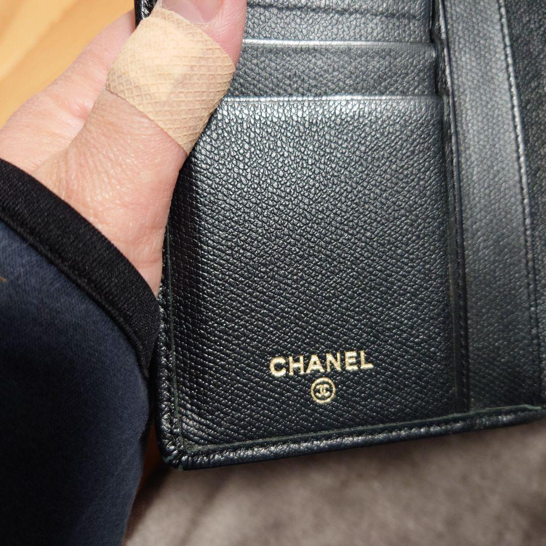 けーこ★CHANEL ブラック レザー 長財布