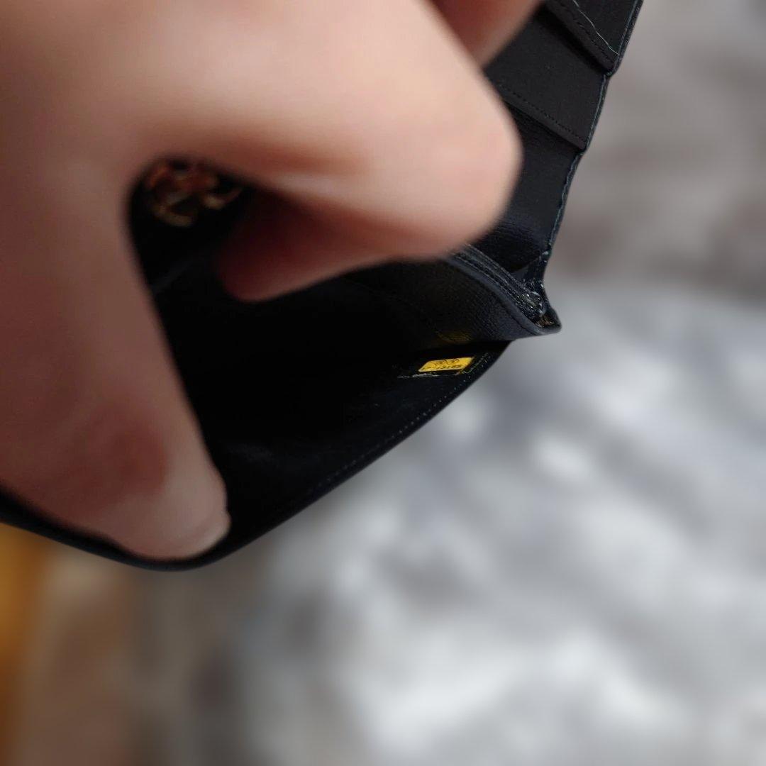 けーこ★CHANEL ブラック レザー 長財布